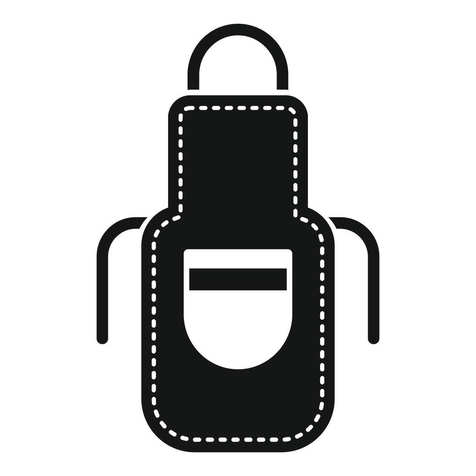 Black apron icon design vector