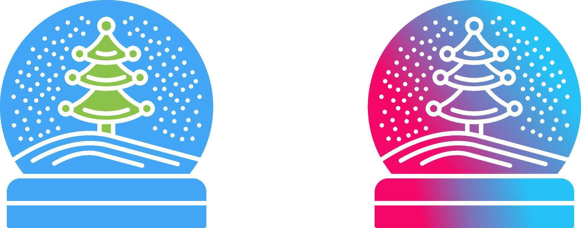 Snow Glob Icon Design vector