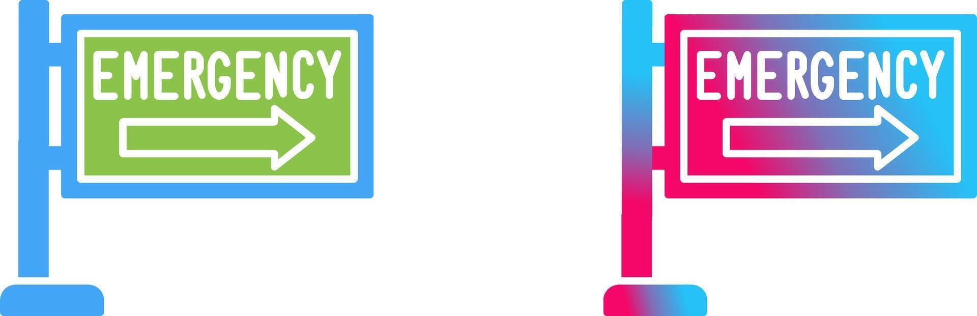 Emergency Sign Icon Design vector