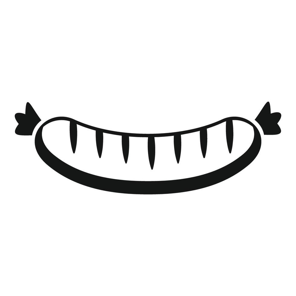 illustration of a sausage icon vector