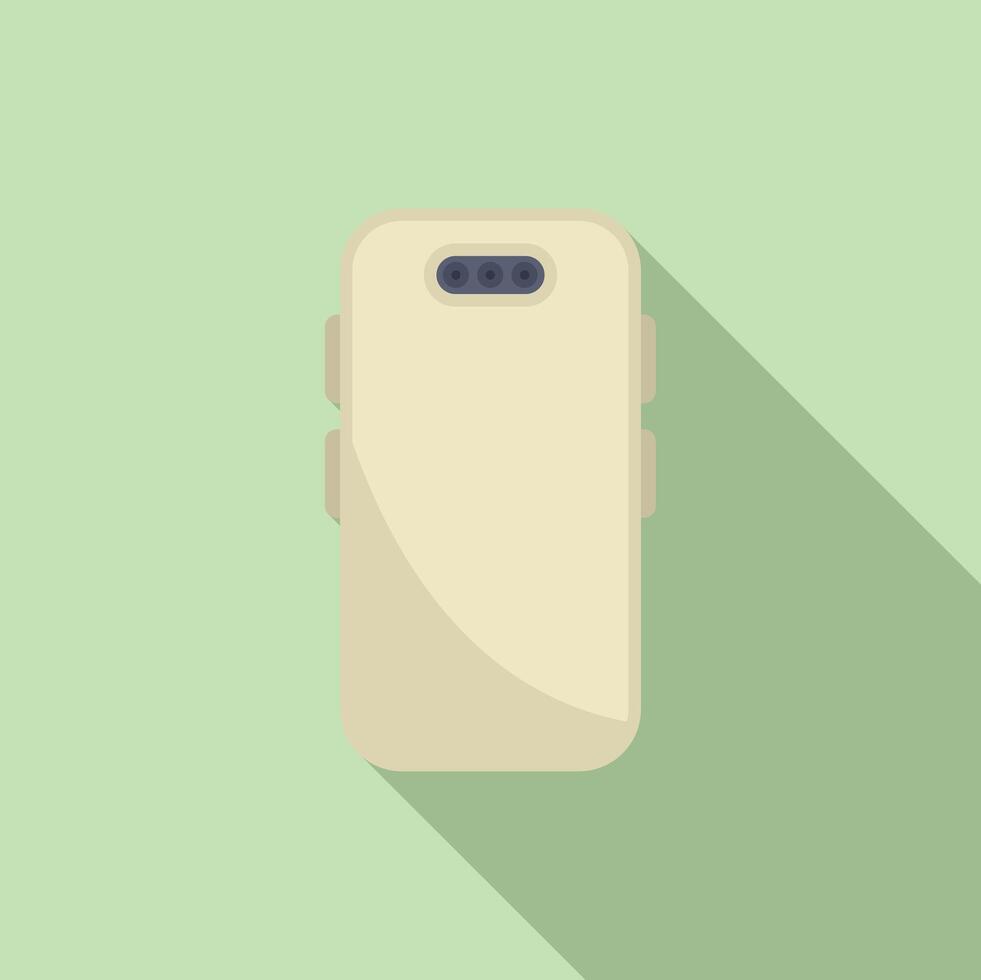 Minimalist smartphone illustration on pastel background vector