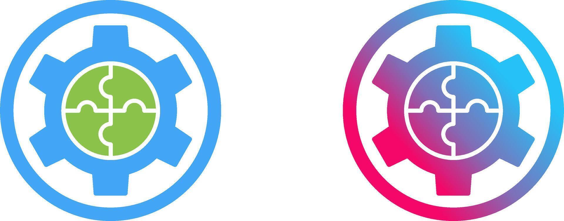 Solution Icon Design vector