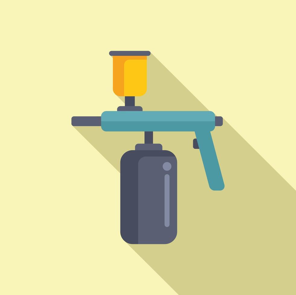 Flat design illustration of a spray gun vector