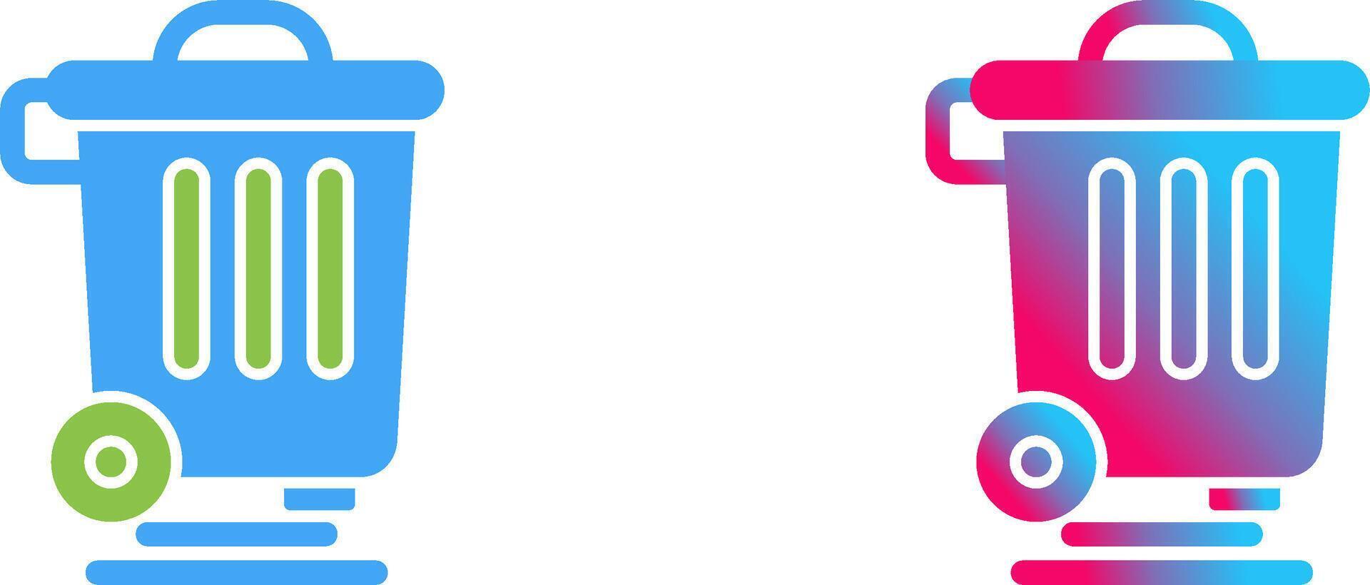 Dustbin Icon Design vector