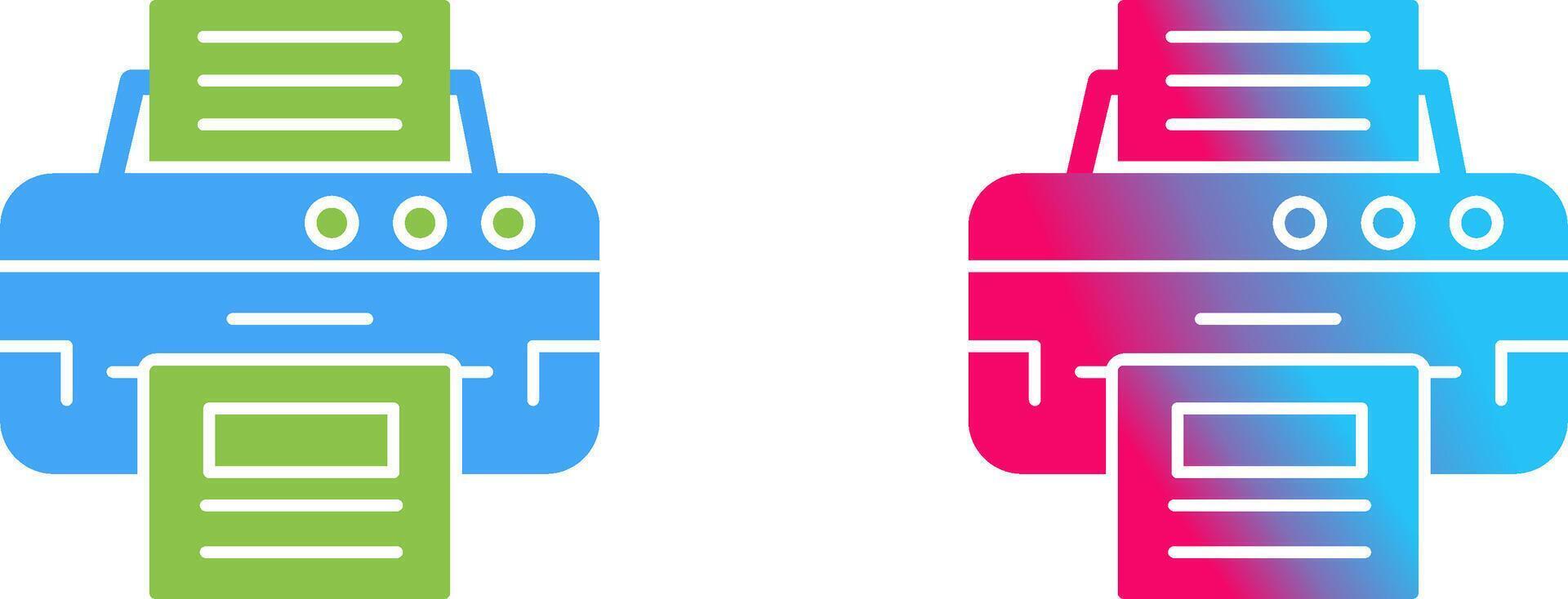 Printer Icon Design vector