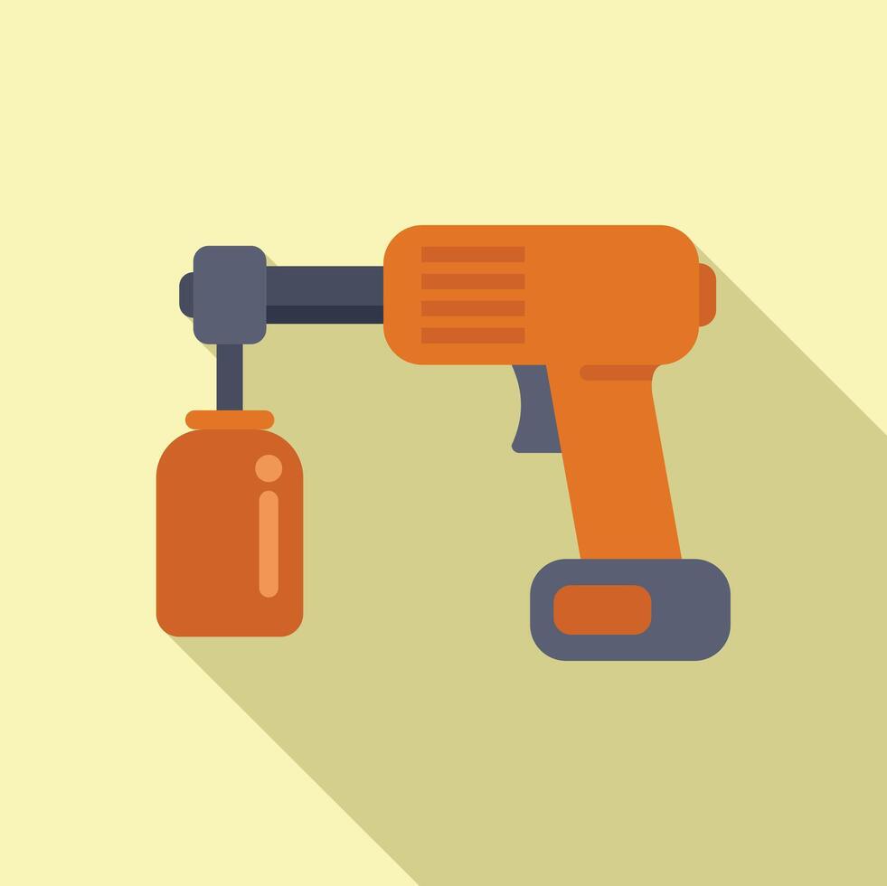 Flat design illustration of cordless drill vector