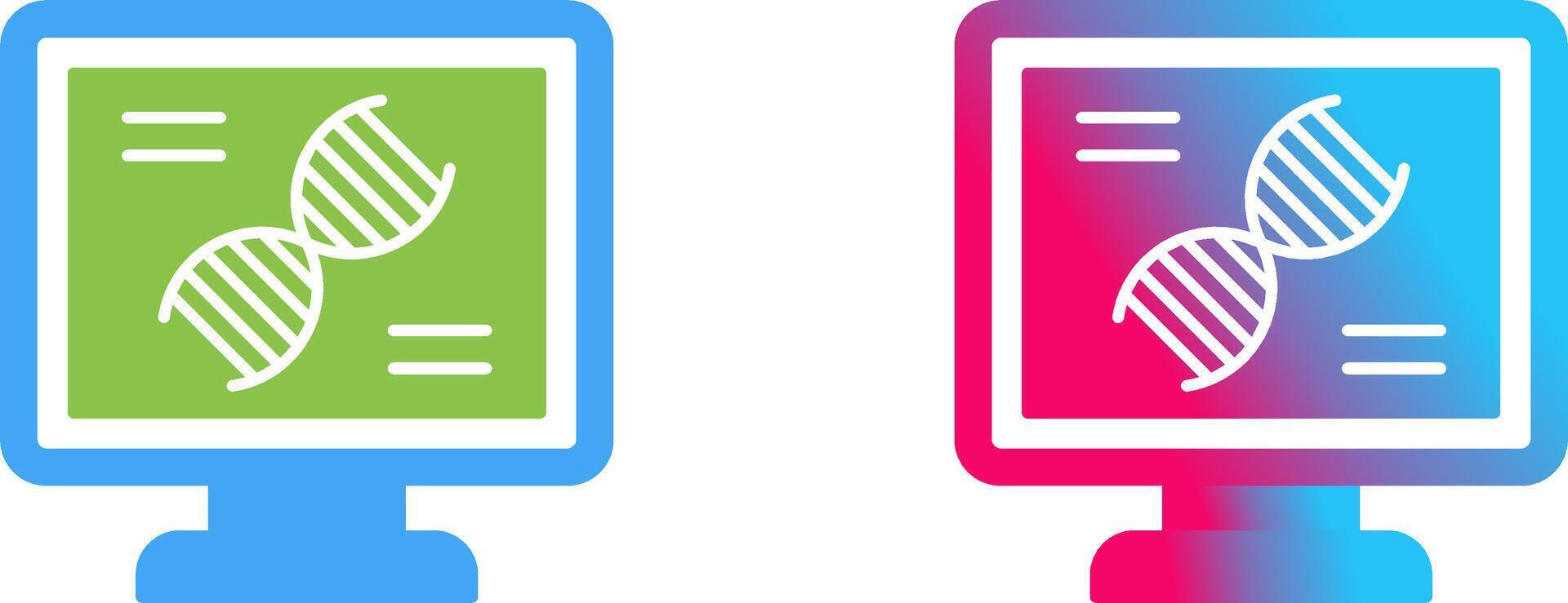 Dna Test Icon Design vector