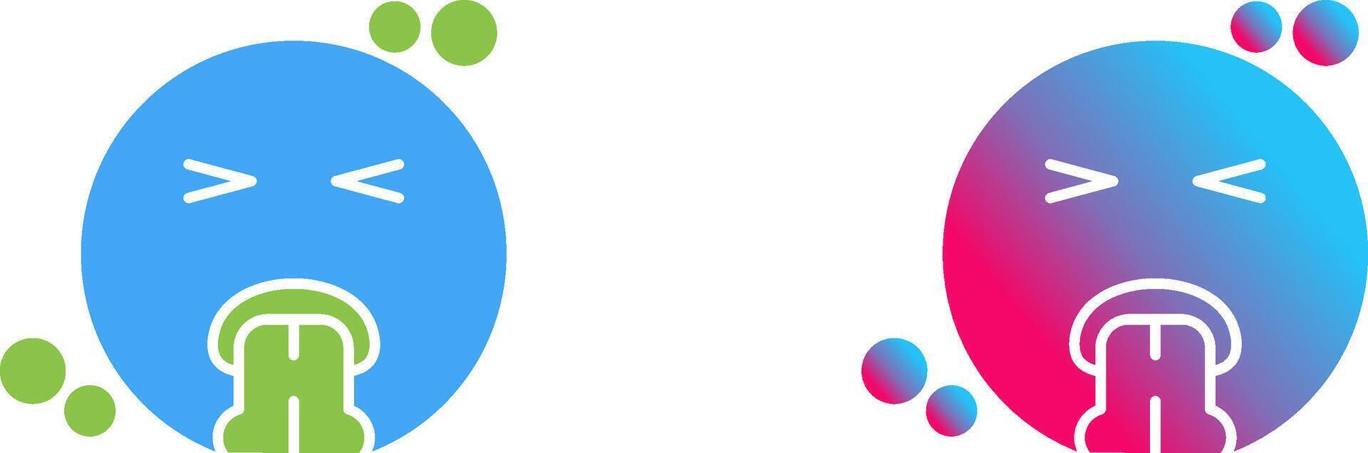 Vomit Icon Design vector