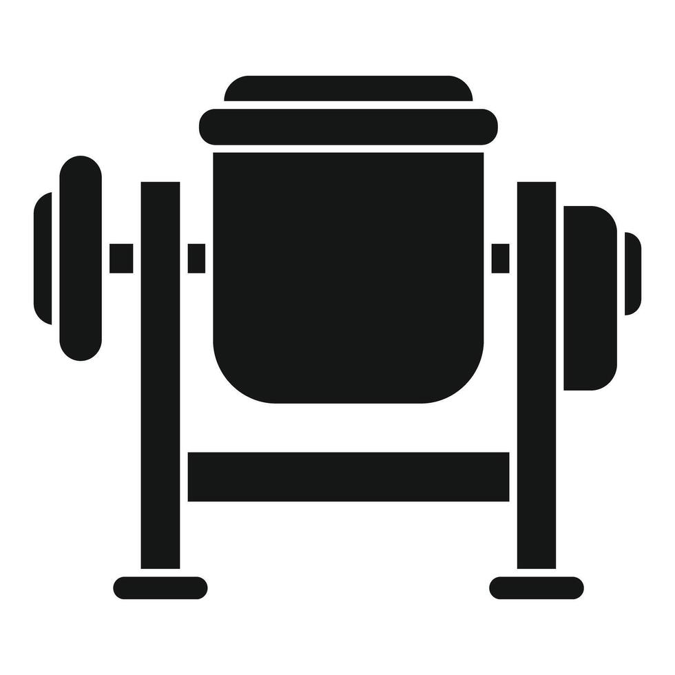 Flat design icon of bench press equipment vector