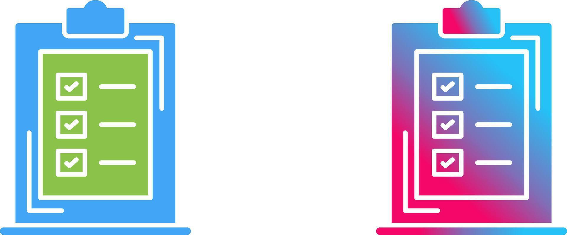 Checklist Icon Design vector