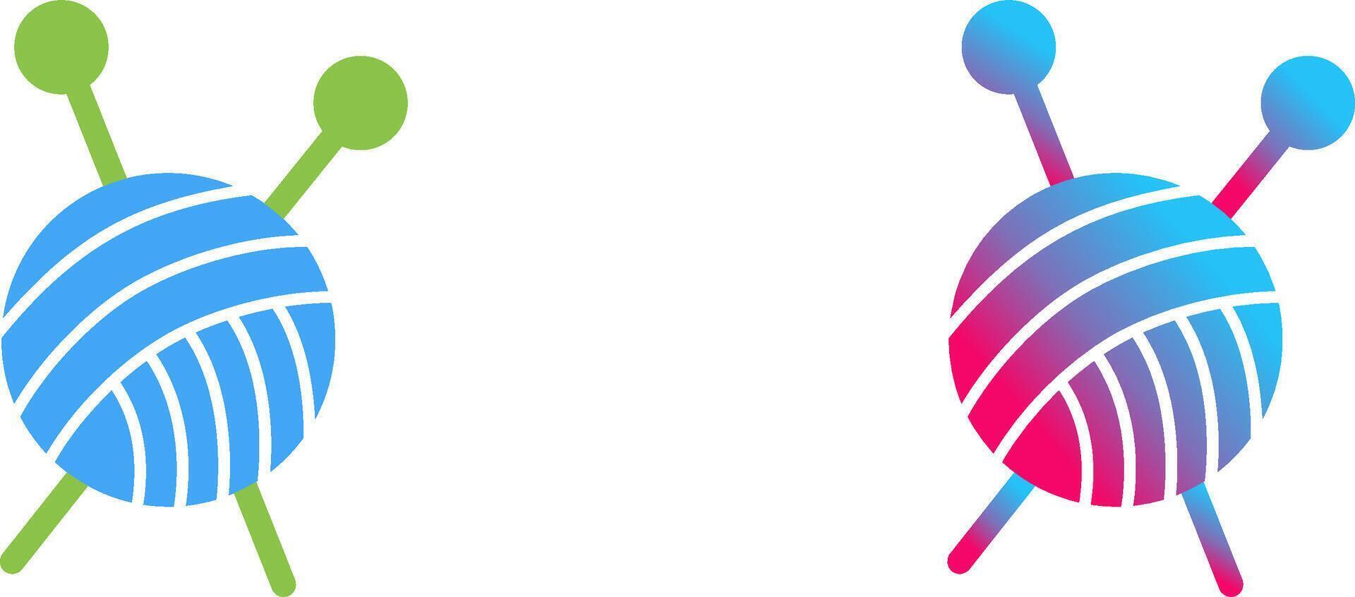 Knitting Icon Design vector