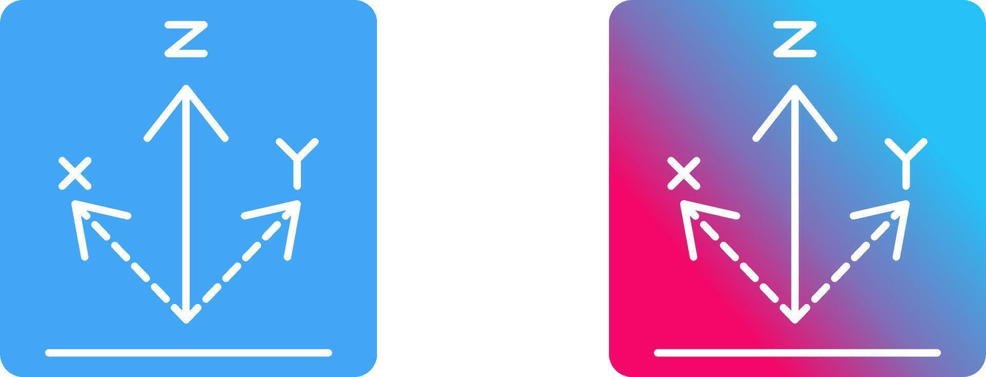 Axis Icon Design vector