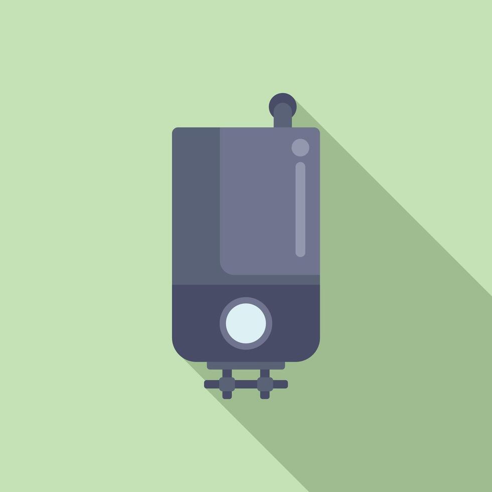 Flat design icon of a home boiler vector