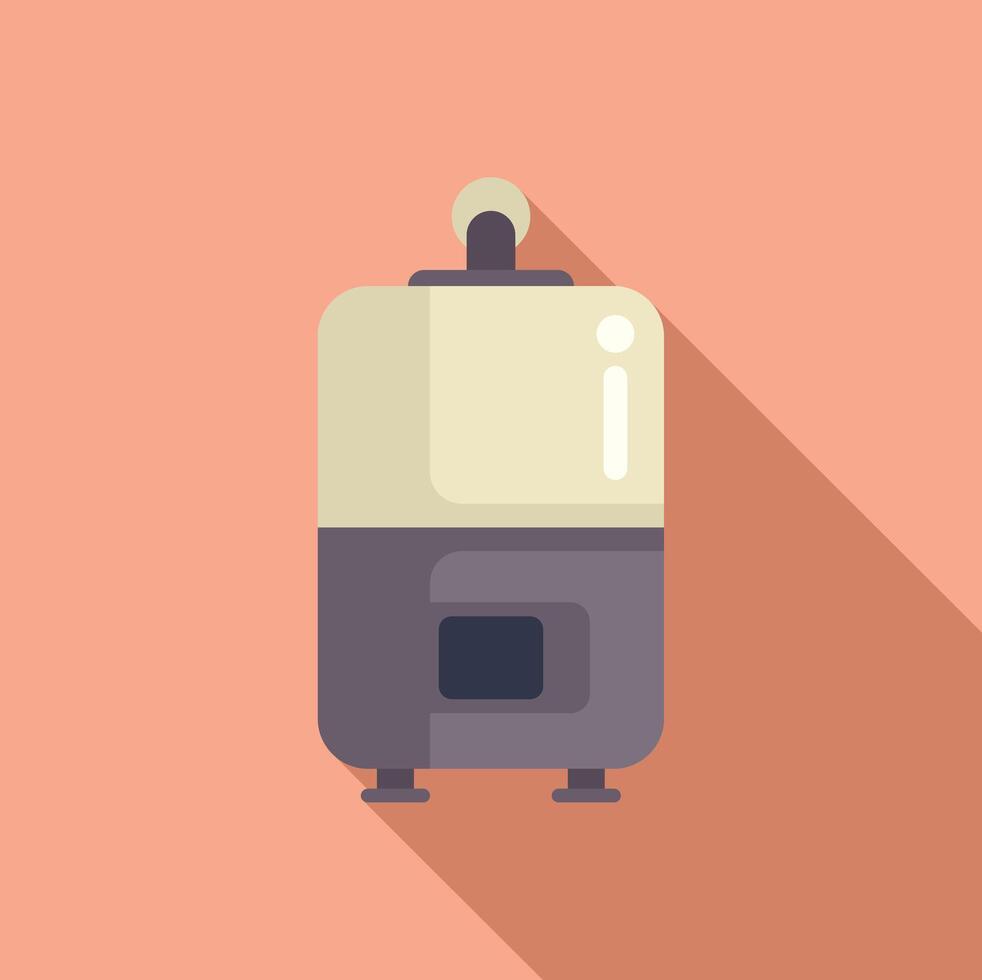 Minimalist illustration of a portable heater vector