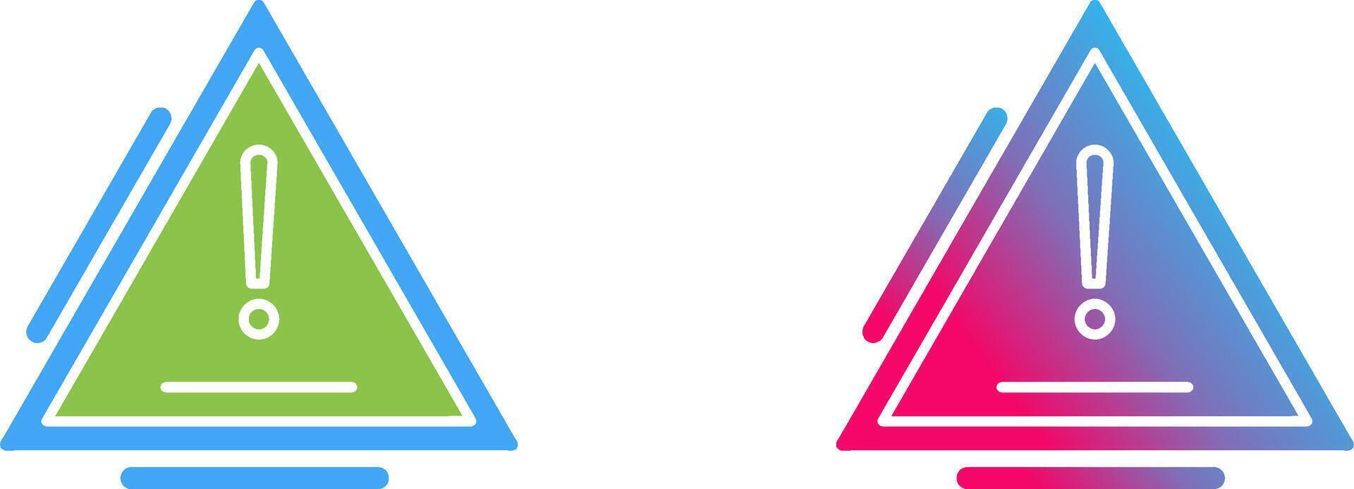 Warning Icon Design vector