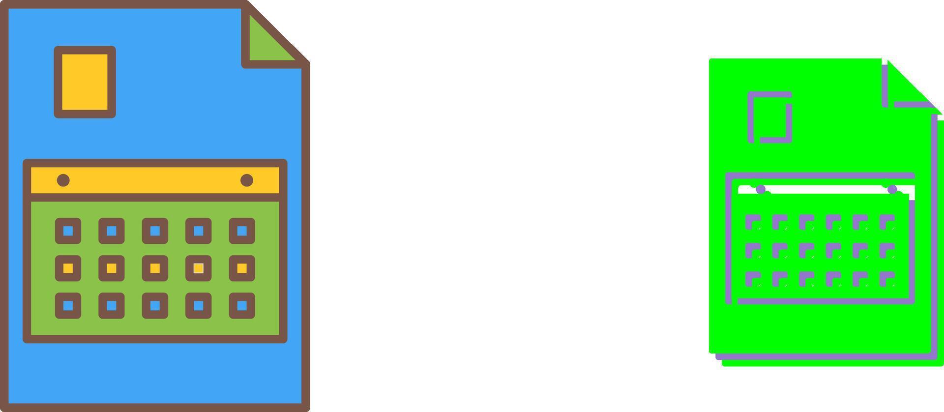 Unique Content Planning Icon Design vector