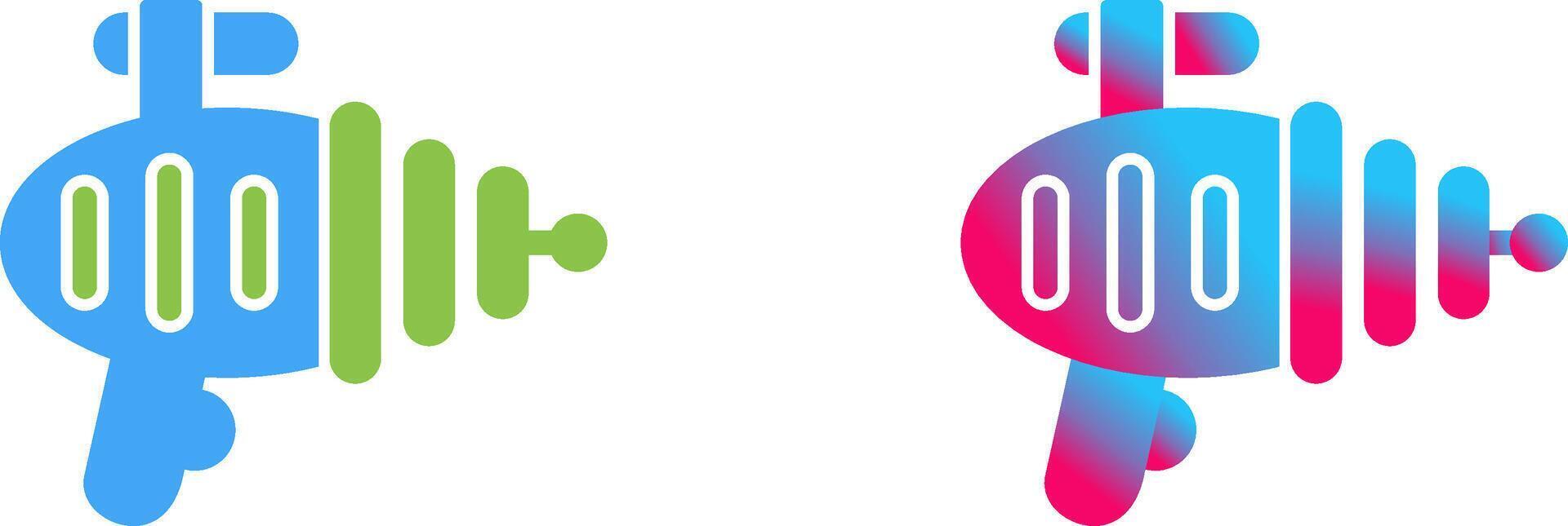 Laser Gun Icon Design vector