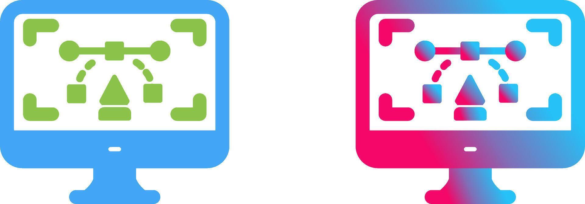 Desktop Icon Design vector