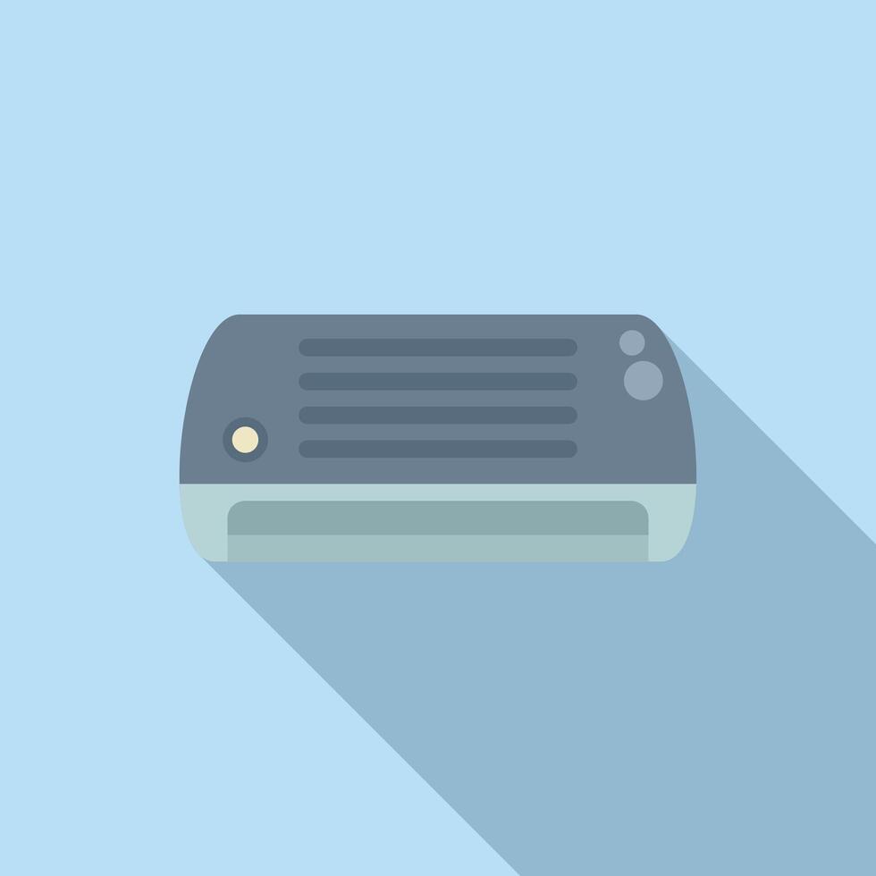Minimalist illustration of a harmonica vector