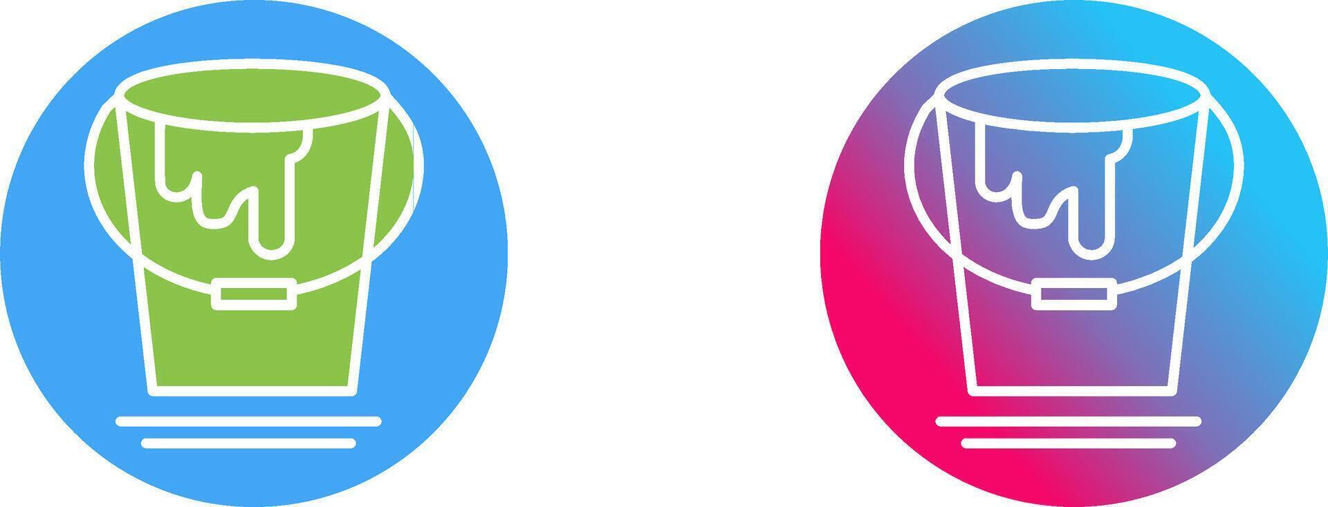 Paint Bucket Icon Design vector