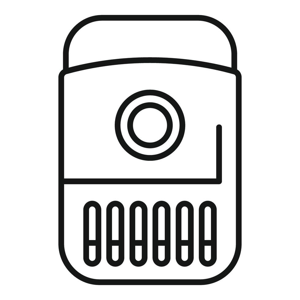 Air purifier line icon vector