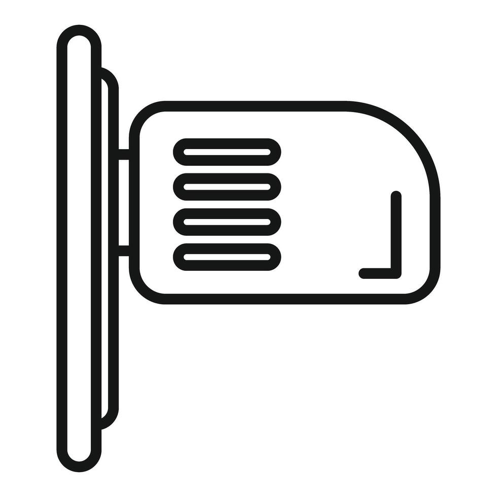 Modern wall sconce line icon design vector