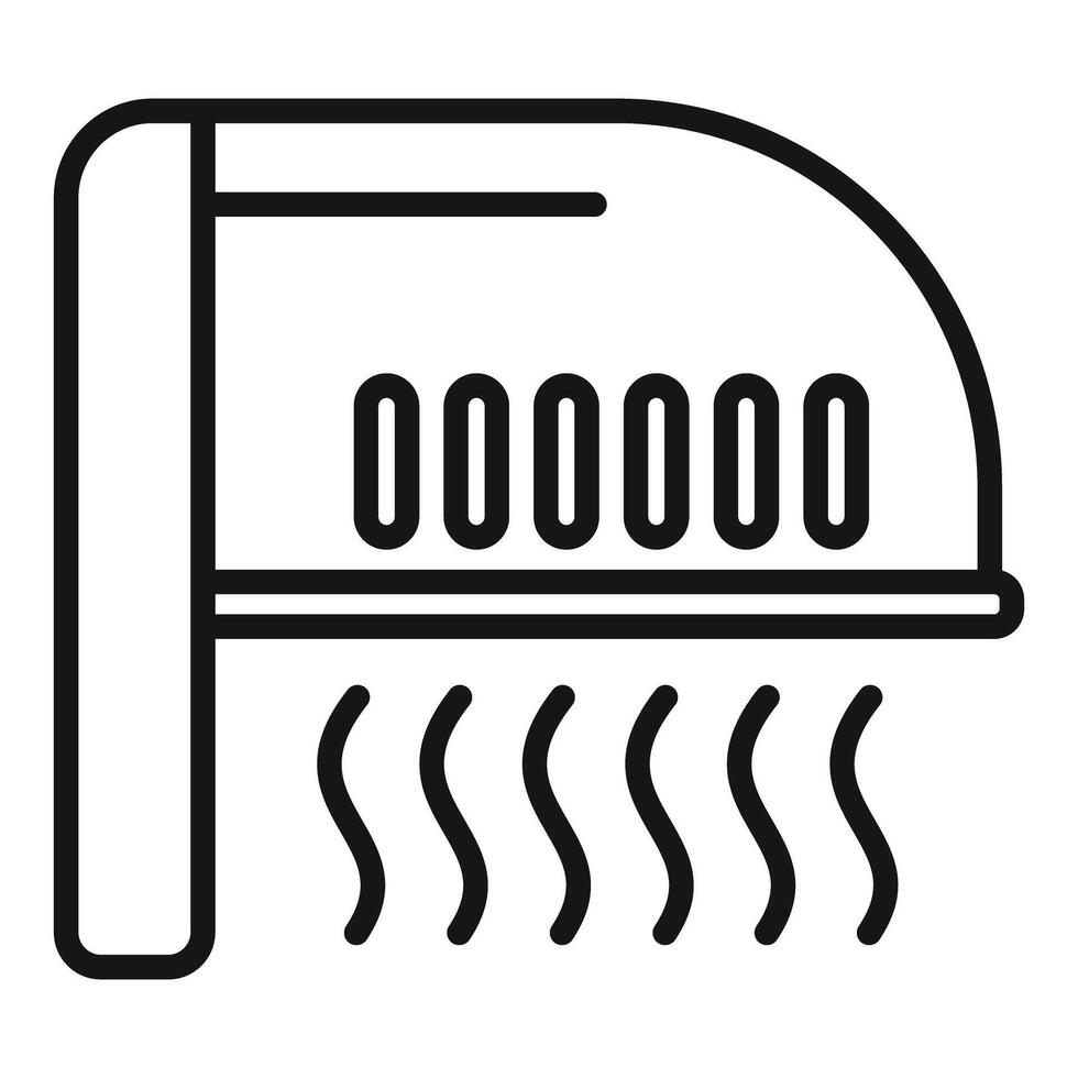 Modern air conditioner icon design vector