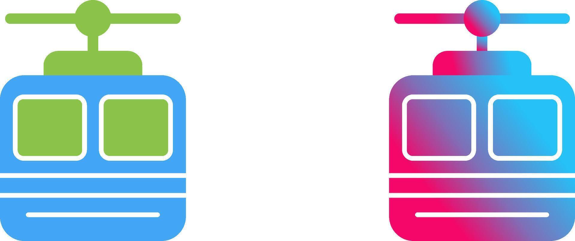 Cable car Icon Design vector