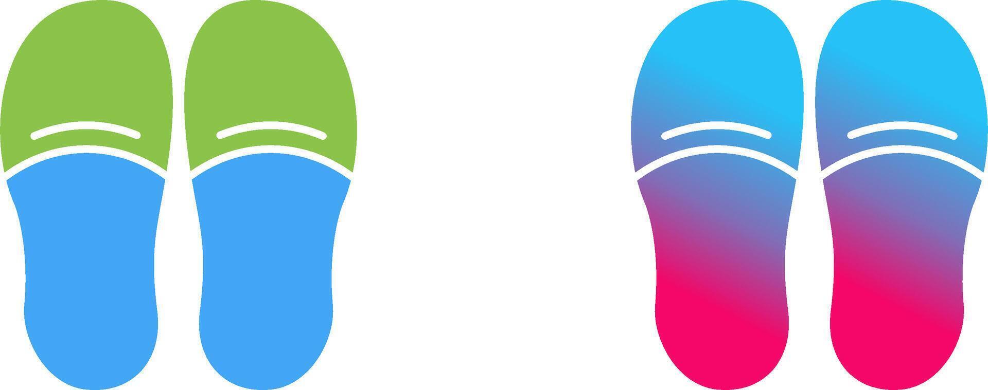 Slippers Icon Design vector