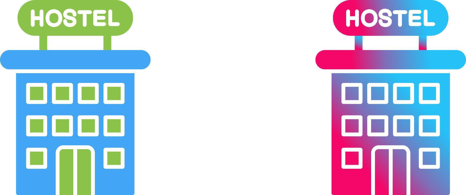 Hostel Icon Design vector