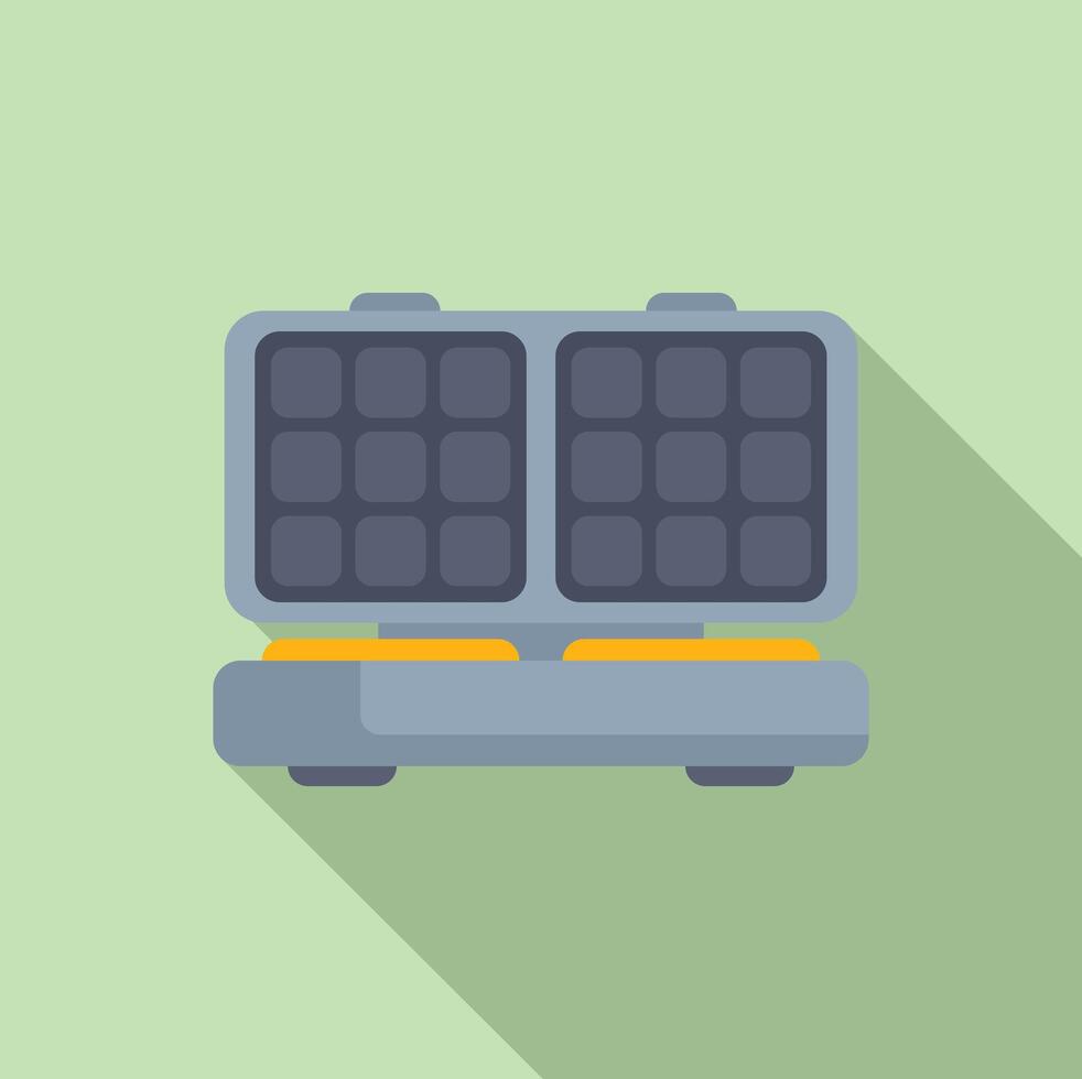 Solar power battery icon design vector