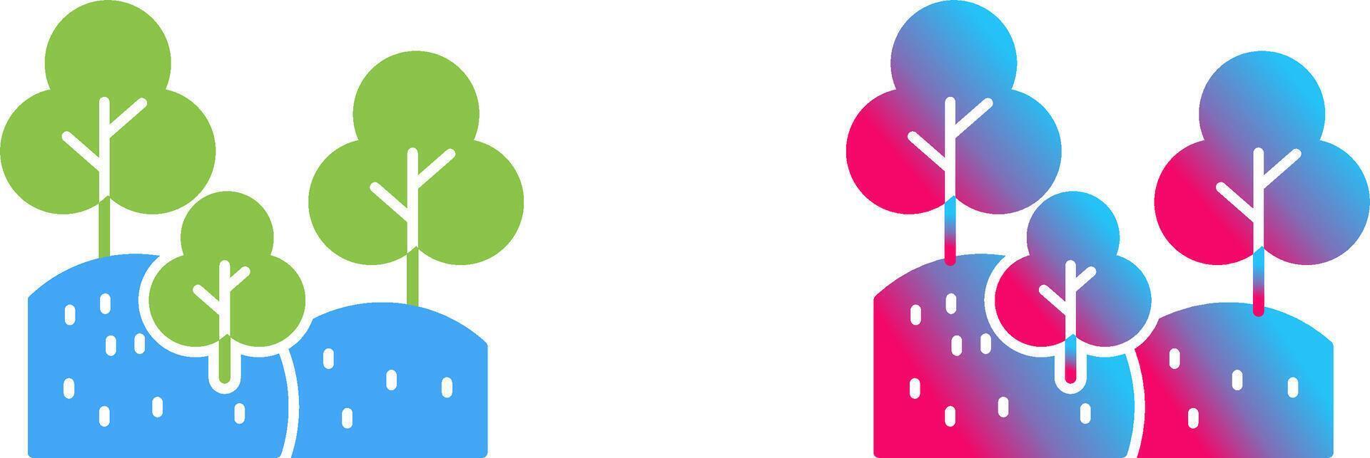 Forest Icon Design vector