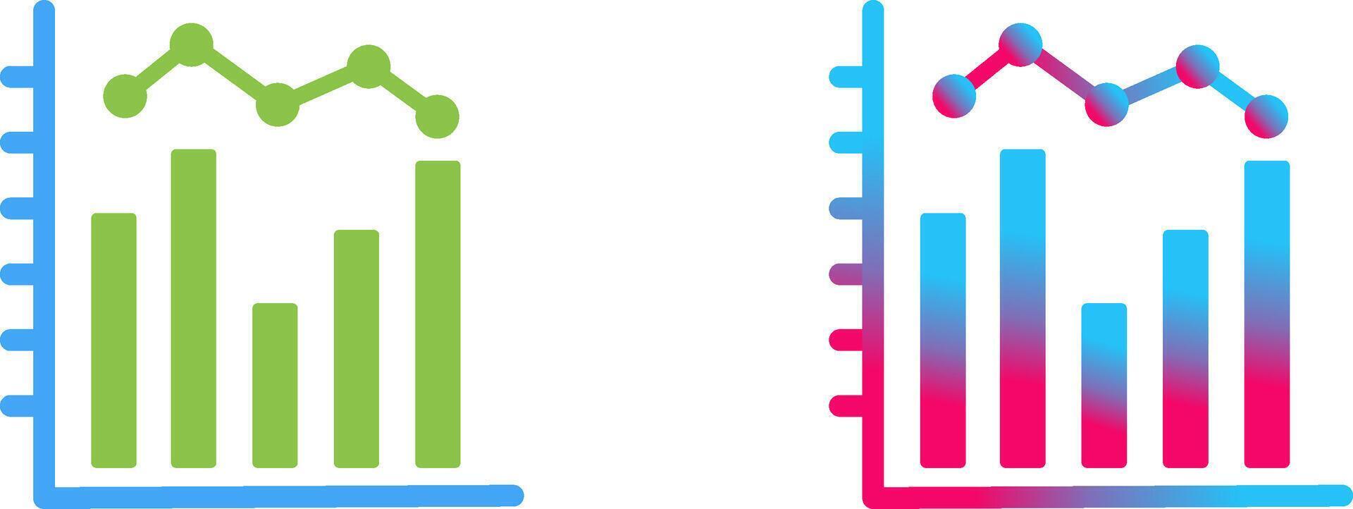 Histogram Icon Design vector