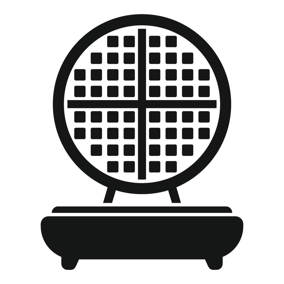 Waffle iron icon illustration vector