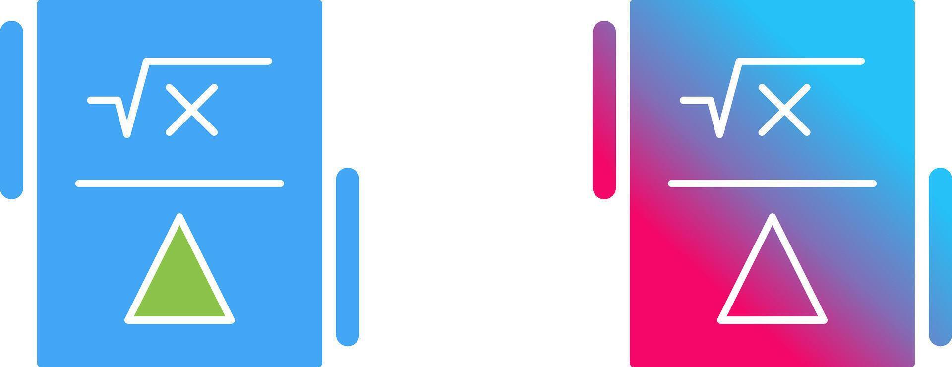 Formula Icon Design vector