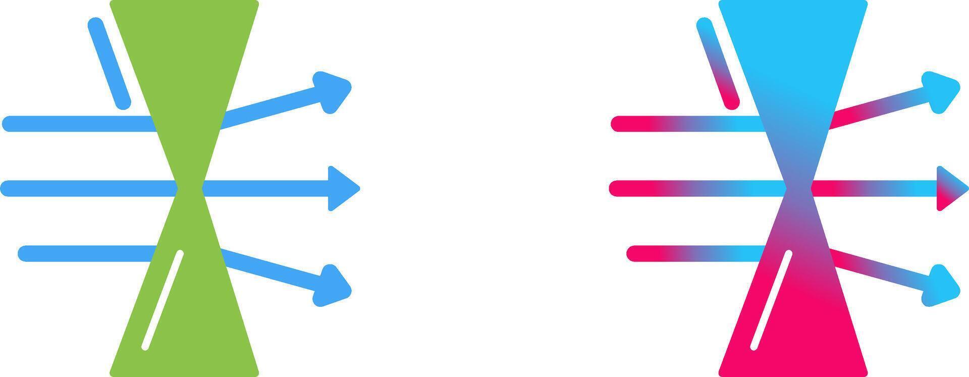 Dispersion Icon Design vector