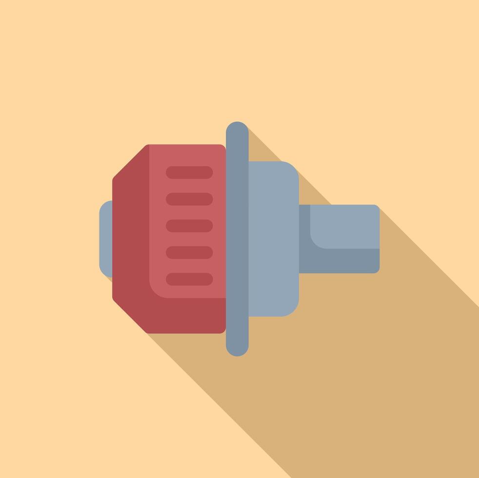 Flat design illustration of a vintage microphone vector