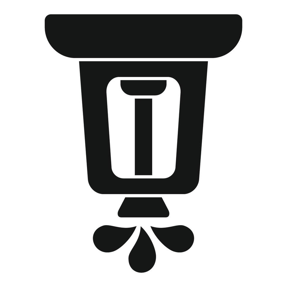 Black silhouette of a trash bin with garbage leakage, indicating spillage or overflow vector