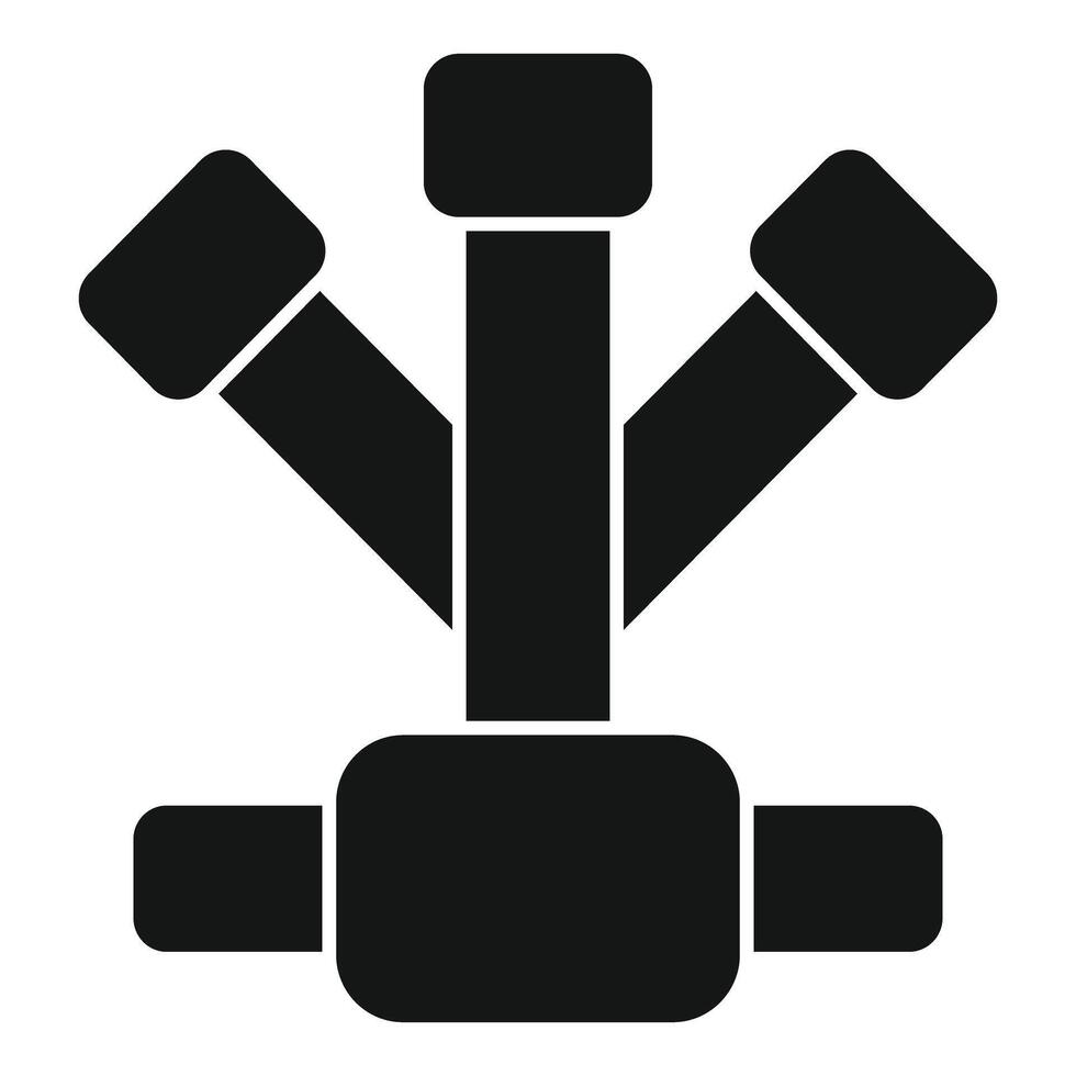 Stylized graphic of a forklift, ideal for logos and industrial themes vector