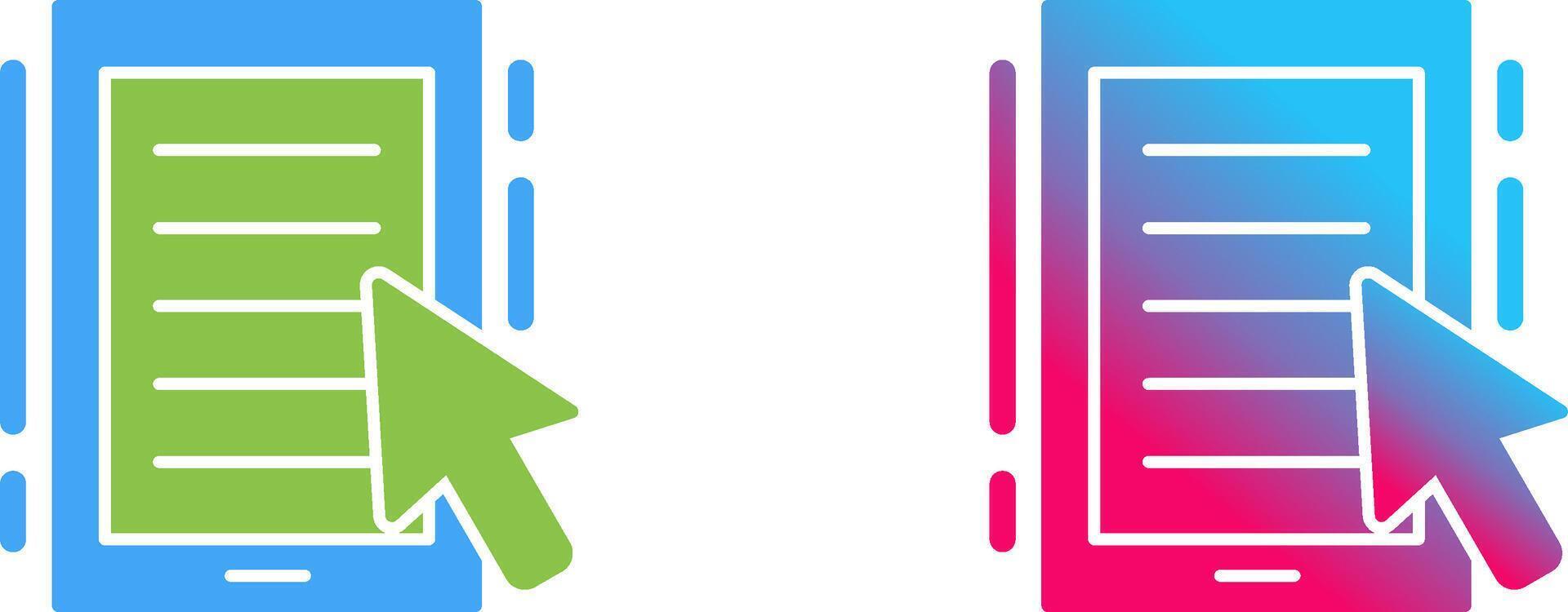 Ebook Icon Design vector