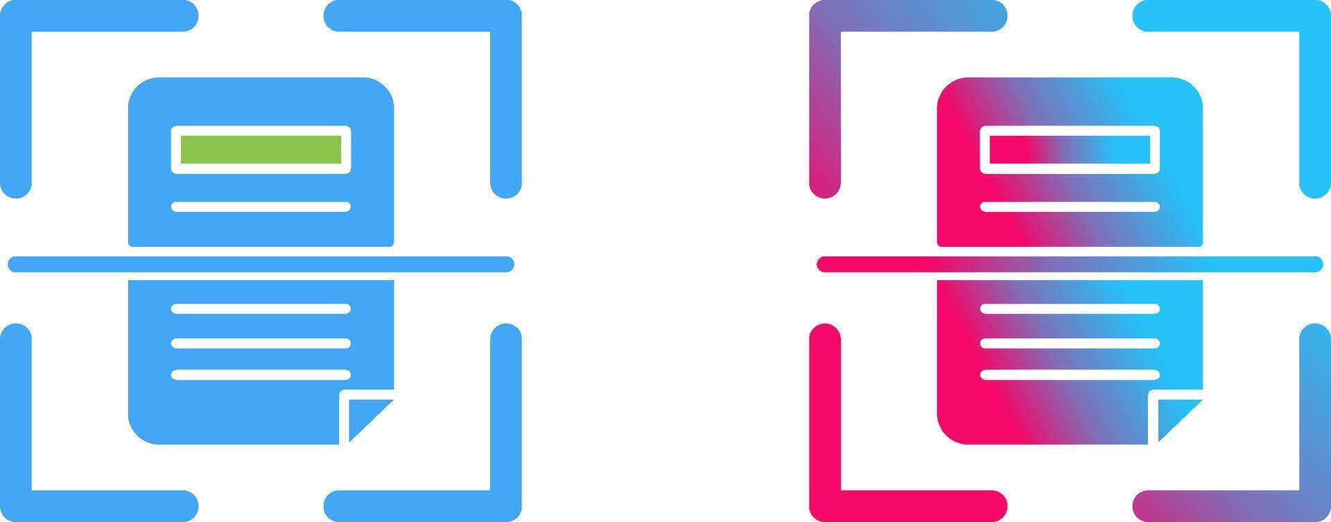 Scan Icon Design vector