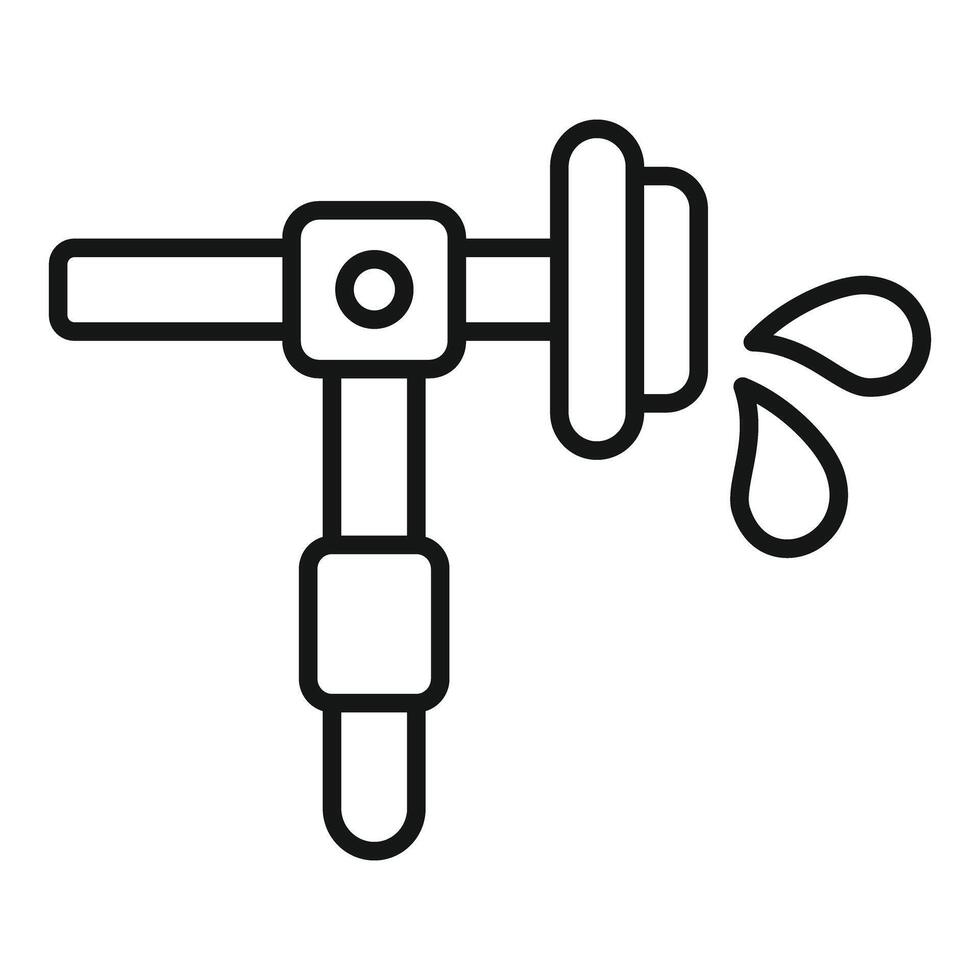 illustration of a dripping faucet vector