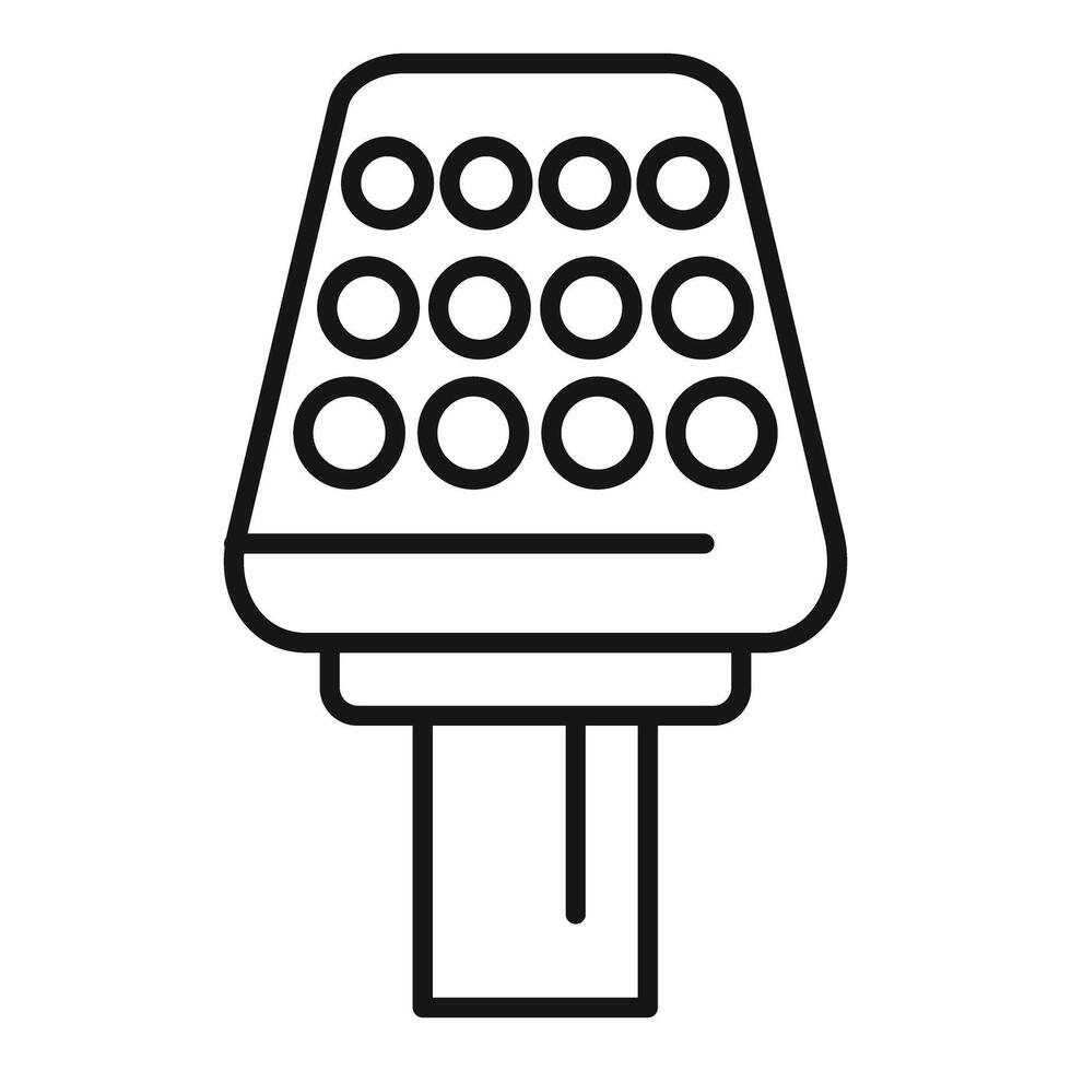 Led traffic light icon outline vector