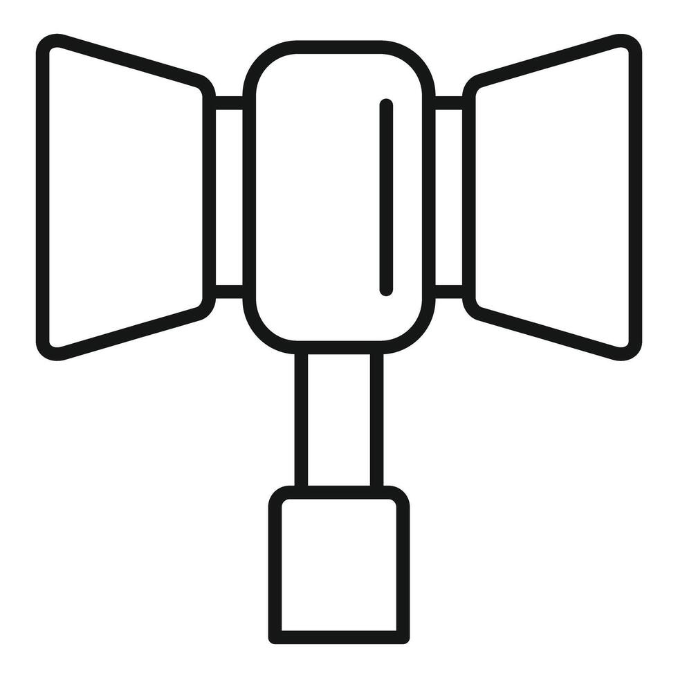 illustration of a studio lighting icon, perfect for media and photography concepts vector