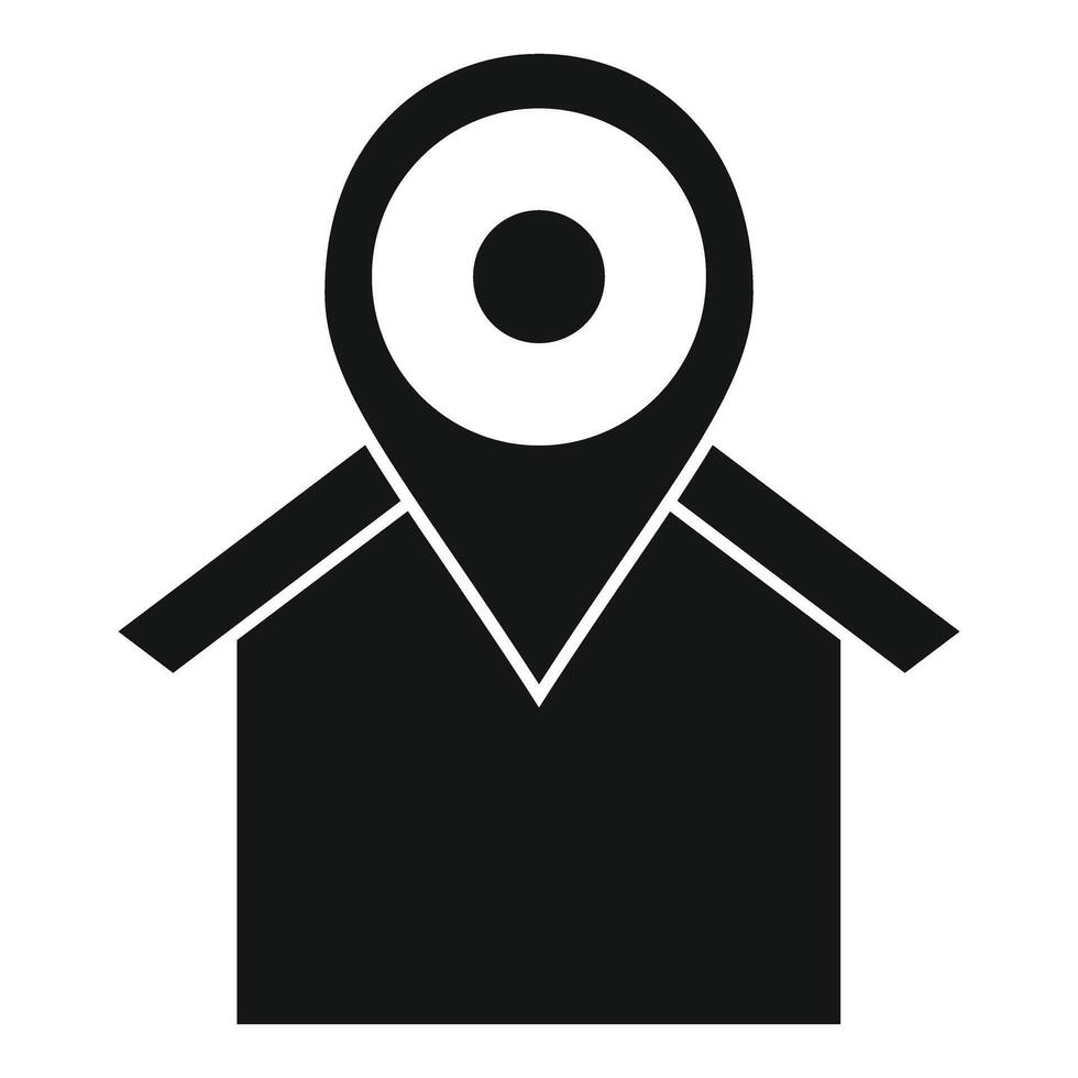 Home location icon on white background vector