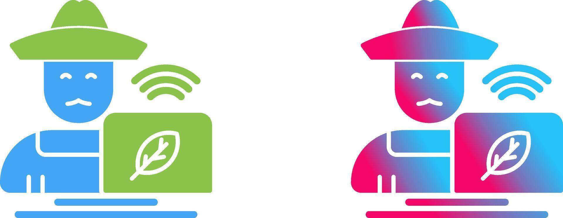 Farmer Icon Design vector