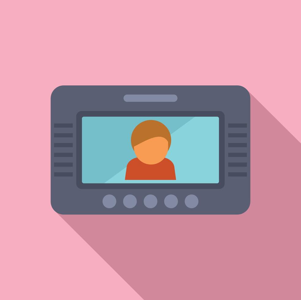 Digital avatar icon on screen illustration vector