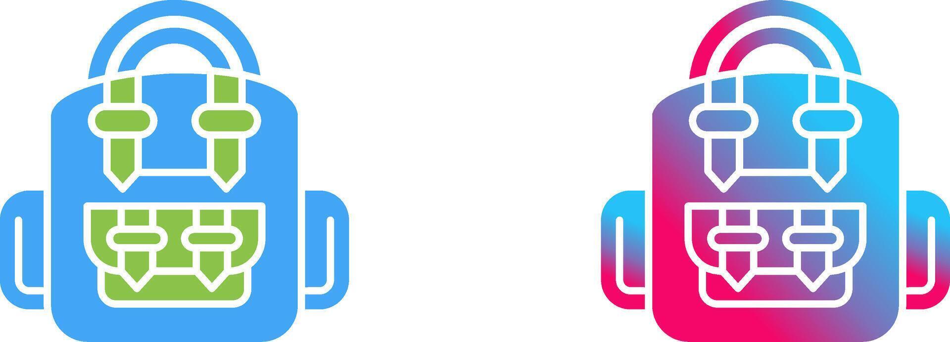 Backpack Icon Design vector