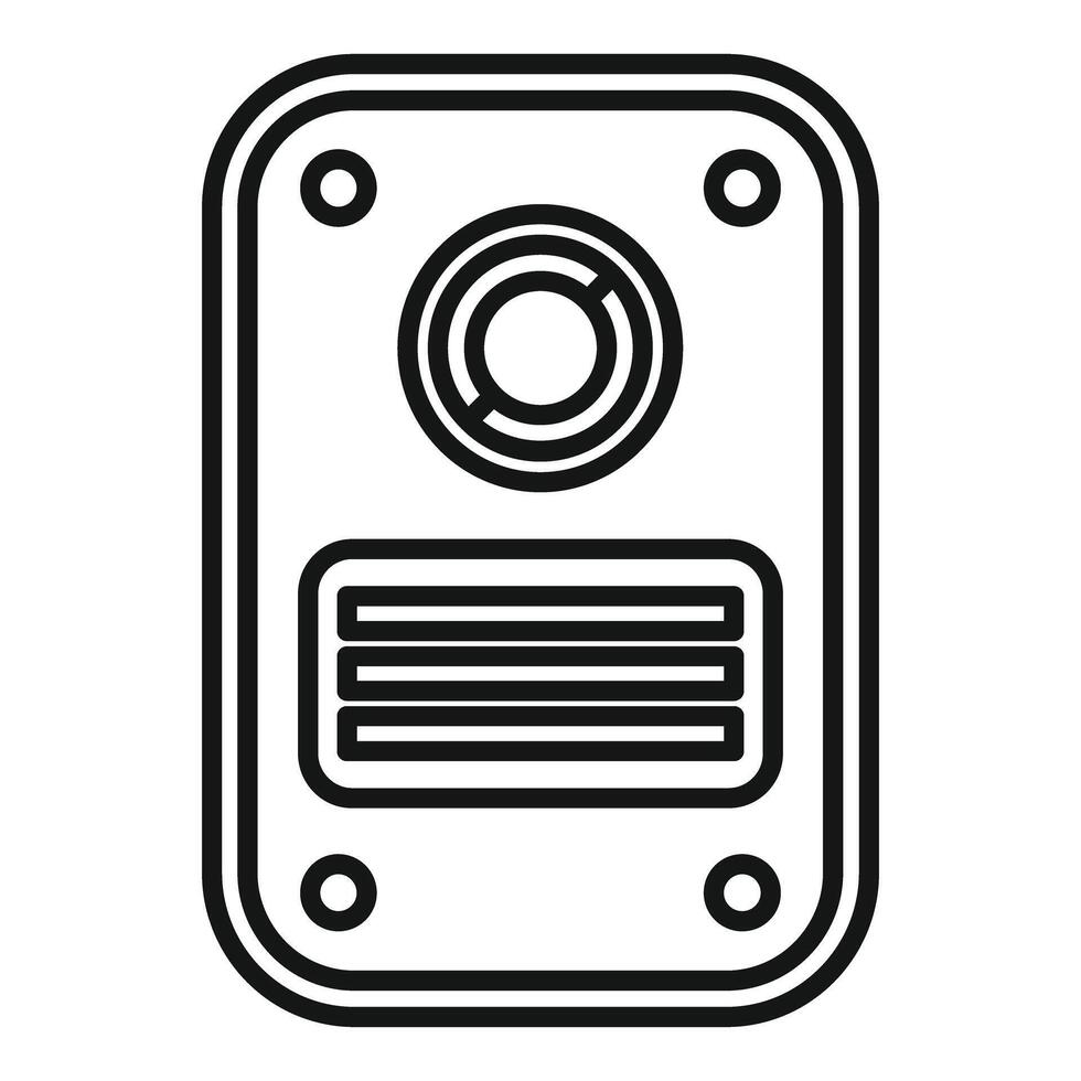 Hard drive flat line icon vector