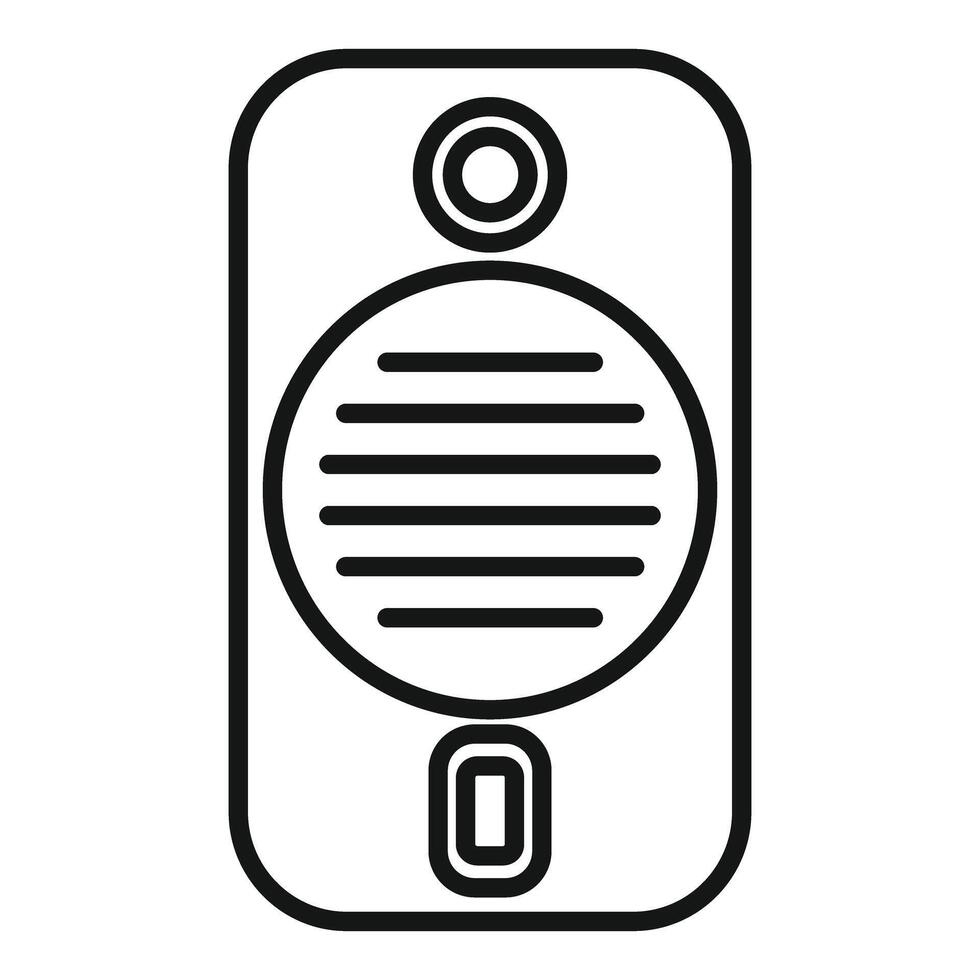 Black and white illustration of a stylized tag icon with details vector